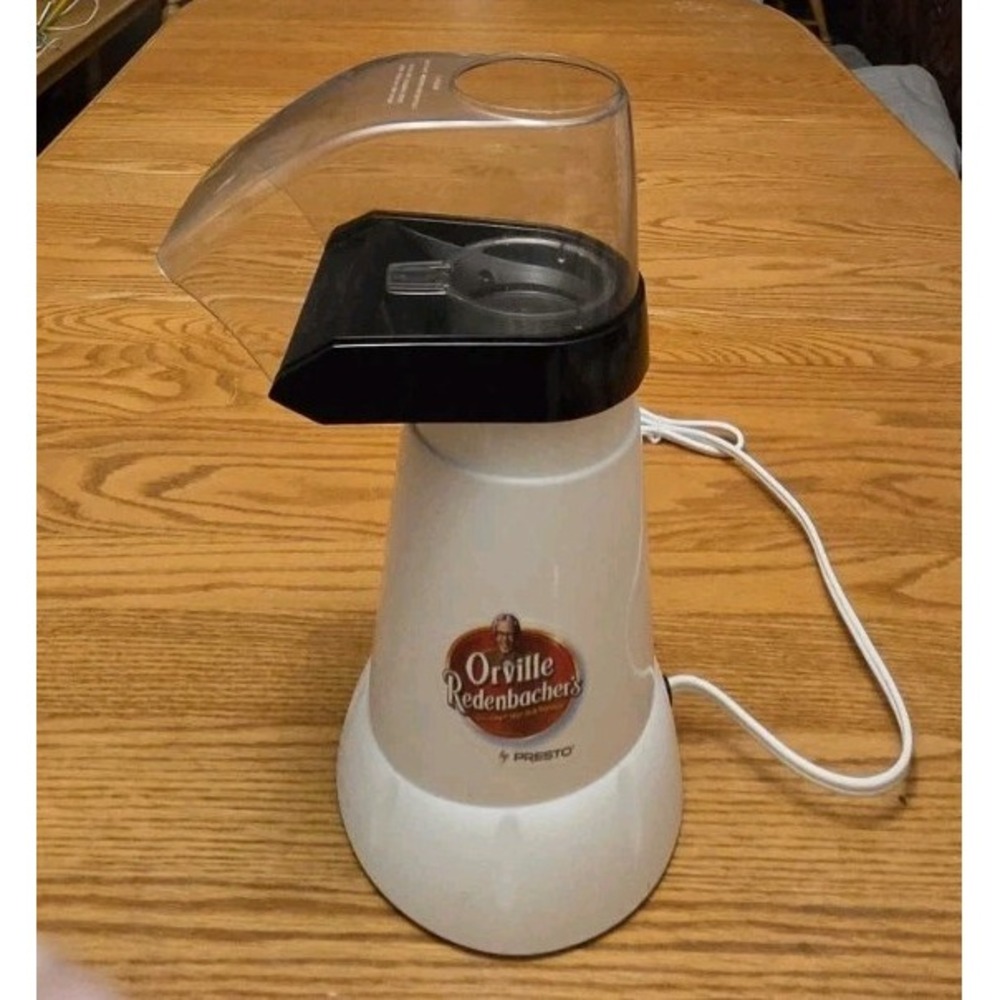 Presto Orville Redenbacher's Gourmet Hot Air Popper White Electric Popcorn Maker